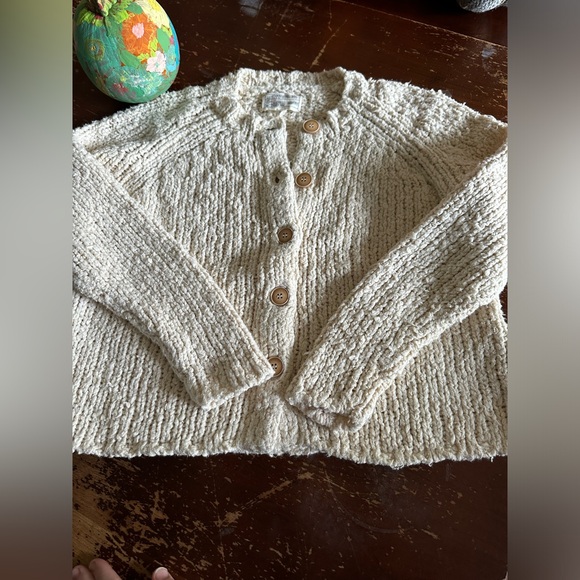 Current Elliott Size 1 Cream Ivory Cardigan - Picture 4 of 7